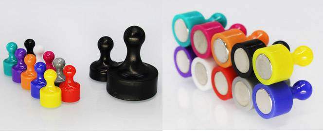 Plastic Colorful Magnetic Push Pin