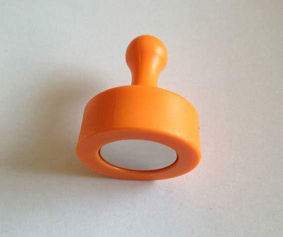 Orange Magnetic Push Pins