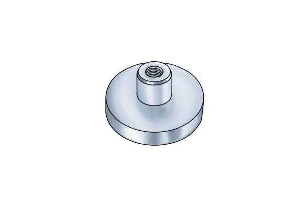 Internal threaded stud pot magnet