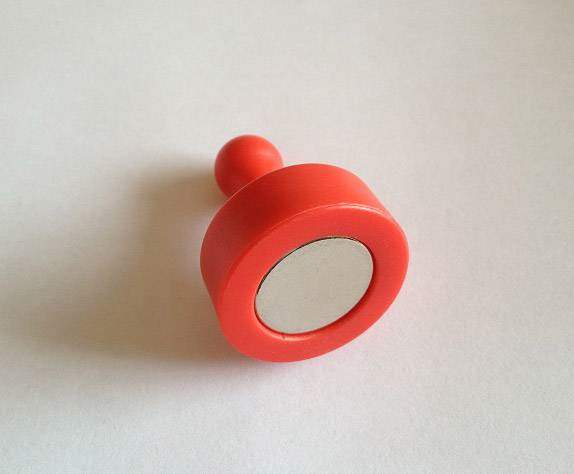 Red Magnetic Push Pins