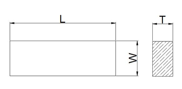 neodymium block magnet drawing