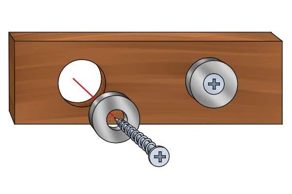 Attaching a countersunk magnetic disc