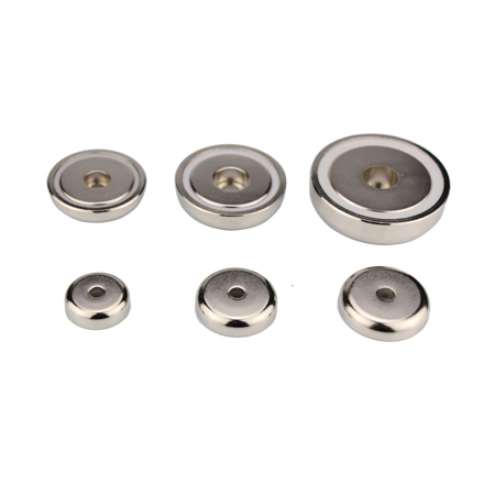 Neodymium Mounting Magnets with Straight Hole