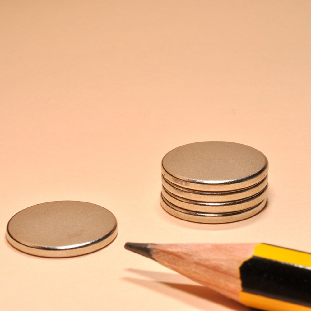 Cylinder Magnet Neodymium Rare Earth N45 D14x1.5 - Neodymium Disc Magnets