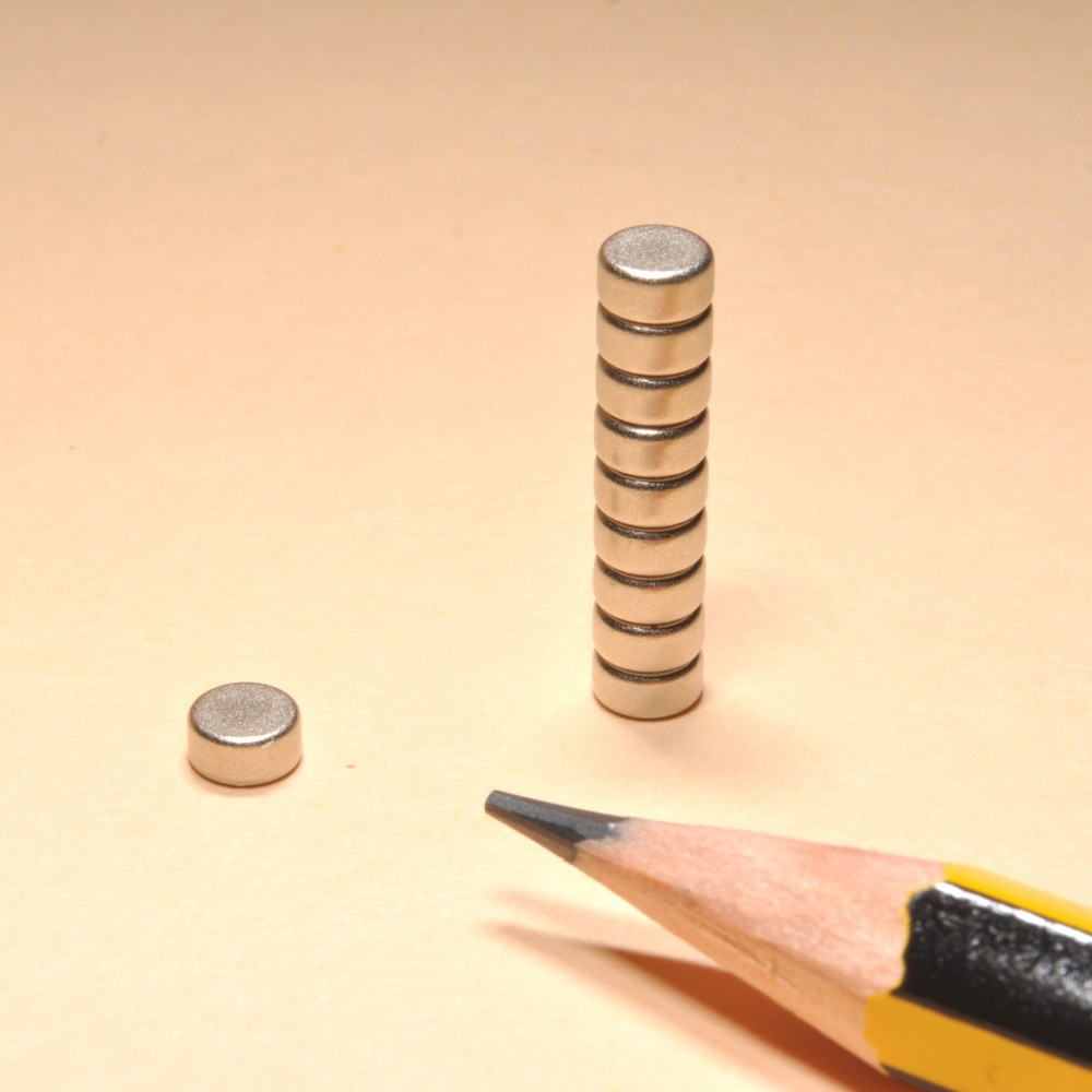Neodymium Rare Earth Cylindrical Magnets N48 D4x2 - Neodymium Disc Magnets