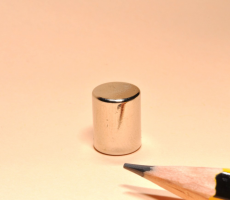 Cylindrical Magnet Rare Earth  Neodymium N35 D8x10