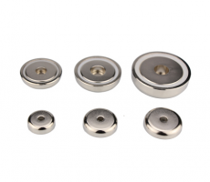 Neodymium Mounting Magnets with Straight Hole